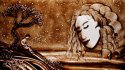 2011 : : Dessin sur sable, pour émission TV, Dancing on Ice