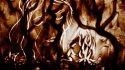 Dessin sur sable pour concert, Festival Avallon