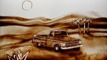 2011 : : Dessin sur sable pour film événementiel, Arabie Saoudite {JPEG}