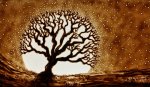 2012 : : Arbre lune : : dessin sable {JPEG}