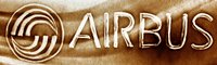 Logo Airbus, dessin sur sable