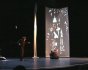 2010 - Live sand drawing for the play "Cet animal qui nous regarde"